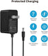 Tonton 12V 1A 10ft AC/DC Power Supply Adapter Cord - Wall Charger for LED Strip Light, CCTV Camera, BT Speaker