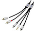 MFi Certified 6.56FT Lightning to RCA Audio Cable, 3-in-1 USB-C to RCA Audio Cable with Hi-Fi DAC Chip