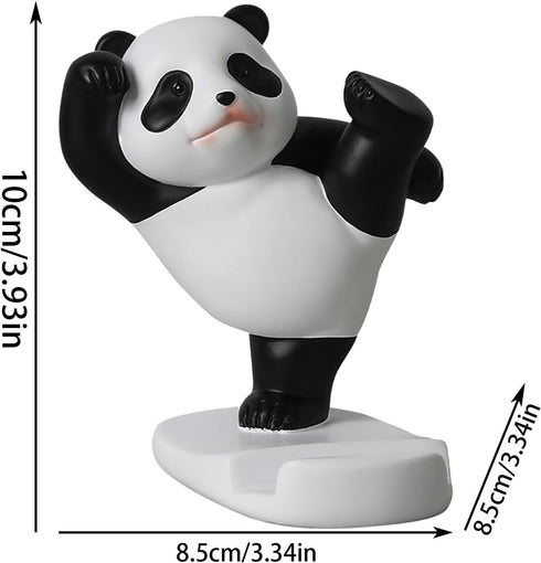 Generic Setup Cartoon Panda Stand - Adorable Mobile Prop Base, Secure Anti-Slide Device Mount, Charming Desk Ornament