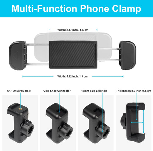 Mippko Stand,360 2-Stage 3.5~7.5" Wall Mount Phone Holder Drilling Base Heavy Duty iPhone Adjustable Arms Mount