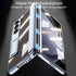 Shop Samsung Galaxy Z Fold 5 5G Clear Case with Magnetic Hinge, Adjustable Kickstand & Screen Protector - Blue.