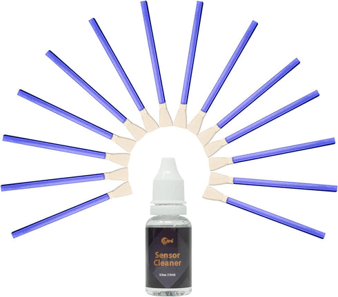 Digital Camera Micro Four-Thirds 4/3 (MFT) 12mm Sensor Cleaning Swabs x 14pcs + 15ml Liquid Cleaner