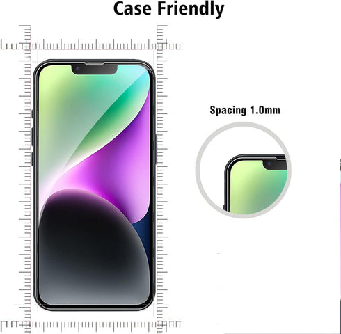 Screen Protector Compatible with iPhone 14 Plus 6.7 inch, 2 Pcs Front + 2 Pcs Back Protector + 2 Pcs Camera Lens