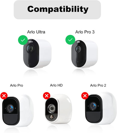 Charging Cable for Arlo Ultra/Ultra 2/Pro 3/Pro 4, Weatherproof Outdoor Magnetic Power Cable, 10 Feet White