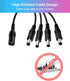 ZOSI 12V 2A 100V-240V US AC to DC Power Supply Adapter & 4-Way Splitter Cable for CCTV Home Security Camera