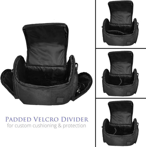Medium Soft Padded Camera Equipment Bag/Case for Canon, Sony, Nikon, Olympus, Fuji, Samsung Cameras and Equipment
