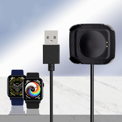 PurYupearl HW18 Black Smartwatch Charger Stable Dock Stand Bracket Suitable for Watch USB Charging Base Charging Dock