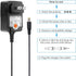 Powseed Universal AC Adapter, 3V to 12V, 12W AC/DC Power Adapter for Household Electronics, Routers, Speakers