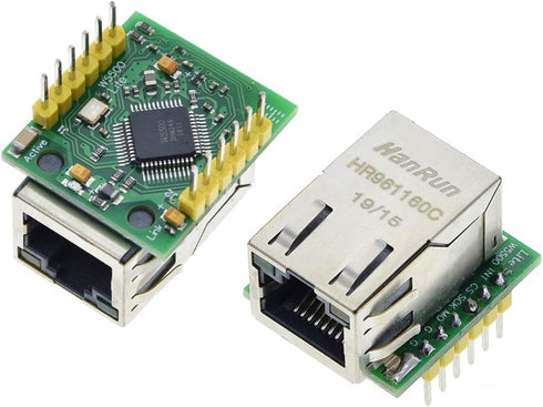 HiLetgo W5500 SPI to LAN Ethernet Network Module, TCP IP STM32 Interface 3.3V 5V for Arduino WIZ820io RC5