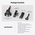 Neewer 3" Suction Cup Camera Mount Bracket with Ball Head, Quick Release Car Mount with Phone Holder