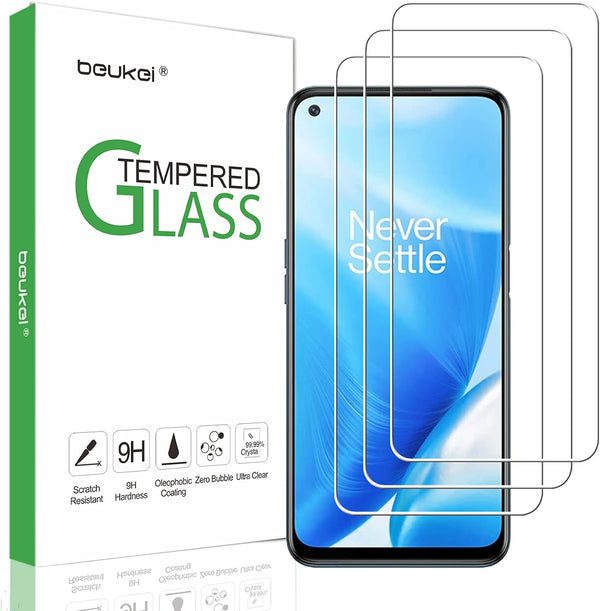 (3 Pack) Tempered Glass Screen Protector for OnePlus Nord N200 5G - Touch Sensitive, Case Friendly, 9H Hardness