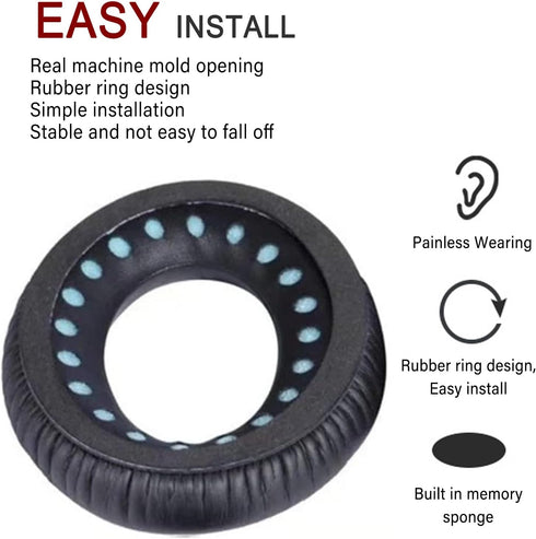 QC25 Ear Pads Cushions Replacement Compatible with Bose QC15 / QC25 / QC35 & 35 ii / QC2 / AE2 / AE2i / AE2W /