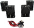 4 Set Thicken Battery Holder 6 x AA and T Type Wired Battery Clip Standard Snap Connector