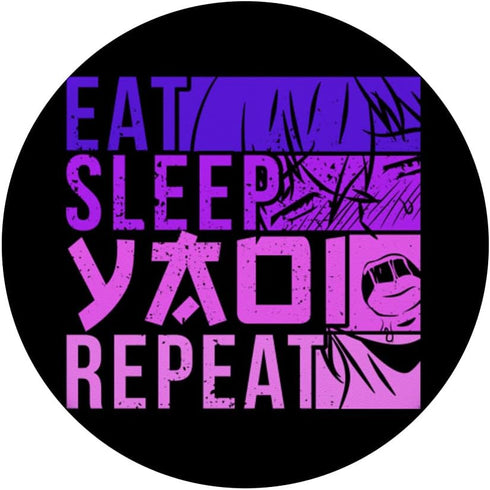 Eat Sleep Yaoi Repeat Fujoshi Anime Boy Gay Manga PopSockets Standard PopGrip