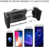 Dual Car Phone Mount, Adjustable Phone Holder for Car Dashboard, Compatible with 3.5 to 6.8 inch Smartphones