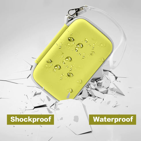 Travel Case for UCOMX Nano/Iseyyox/LISEN/RTOPS 3 in 1 Wireless Charger, Foldable Magnetic Storage Bag, Yellow-Box Only