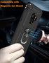 IKAZZ Military Grade Shockproof Case for Galaxy S9 - Heavy Duty Protective Phone Cover with Magnetic Kickstand, Black