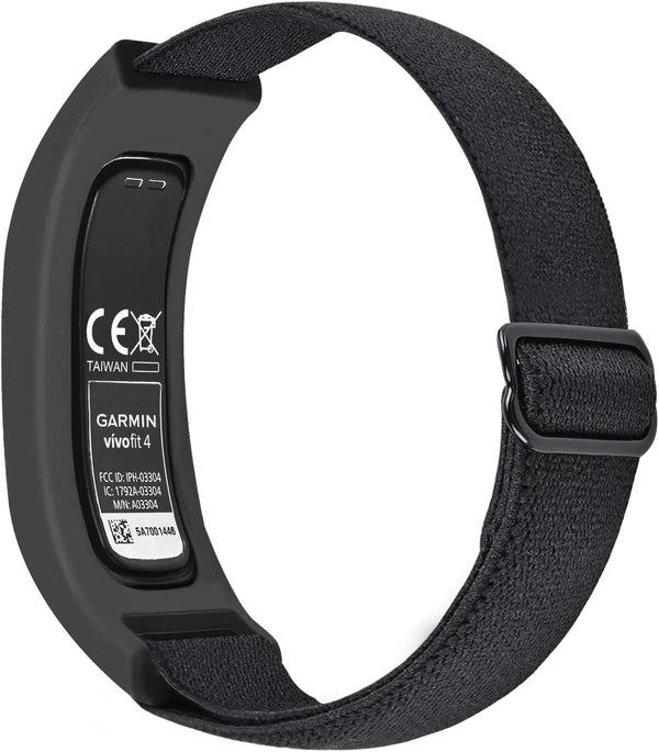 Elastic Nylon Bands Compatible with Garmin Vivofit 4 tracker Replacement Bands with Case