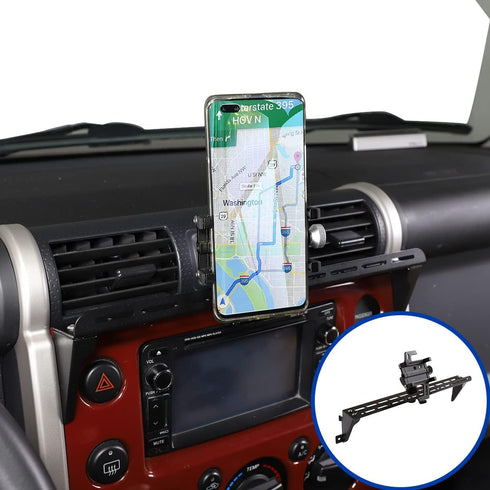 Fit for Toyota FJ Cruiser 2007-2021 - Multifunctional Car Phone Mount, Dash Panel Track Holder for Dashboard Air Vent