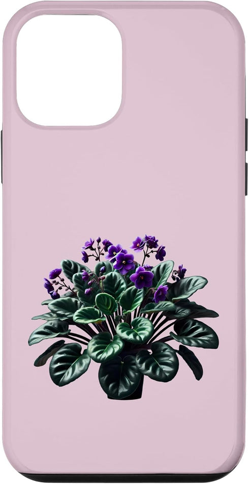 African Violet Lover Gifts and Apparel African Violet Flower Plant Botanical Case for iPhone 12 mini