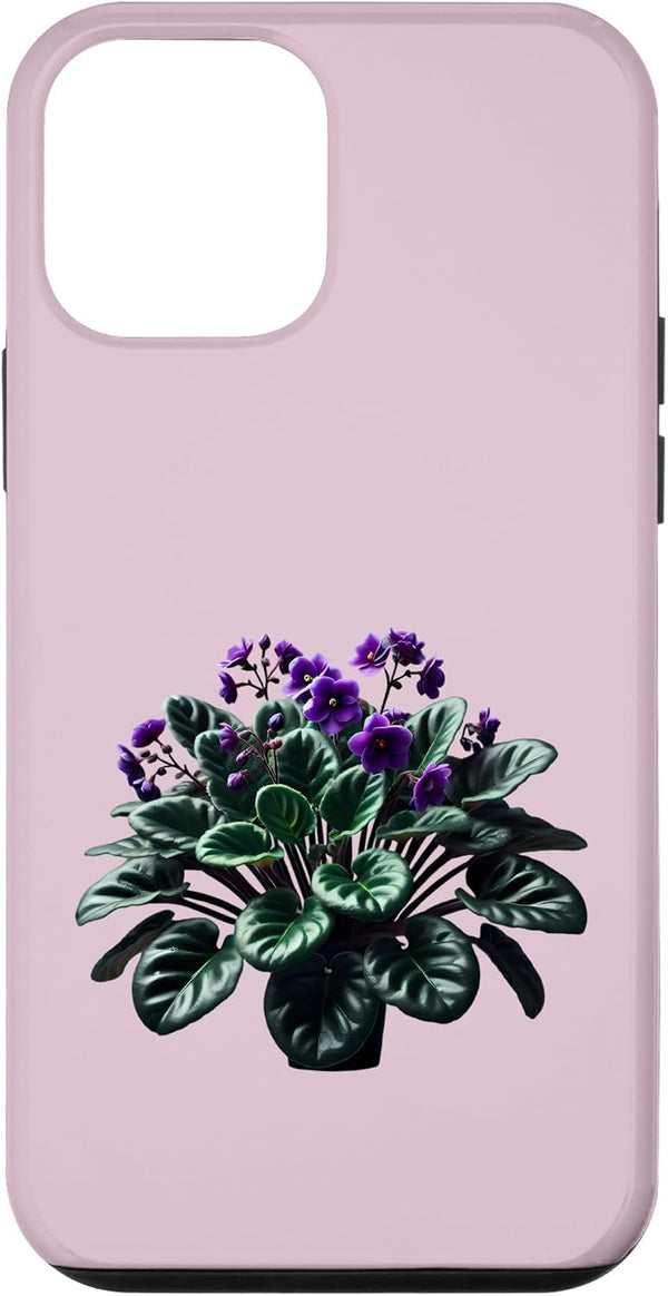 African Violet Lover Gifts and Apparel African Violet Flower Plant Botanical Case for iPhone 12 mini