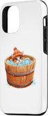iPhone 14 Pro Cute Cat Ice Bathing Pet Healthy Hobby Case