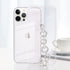 Bonitec Clear Bracelet Case Compatible with iPhone 12 Pro Max, 3D Glitter Sparkle Bling Strap, Luxury Protective Cover