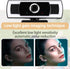 WEISHIXIN 1080P Webcam with Microphone, auto Zoom, Software Control & Privacy Cover, USB HD Computer Web Camera, Plug