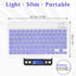 Rechargeable Bluetooth Keyboard and Mouse Combo, Ultra Slim for Amazon Fire HD 10 Plus (2021) with RGB LED Lavender