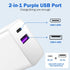 Apple Watch Series 9/8 Compatible USB C Charger Adapter, Dual Port Type C for iPhone 16, White
