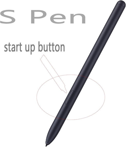 Galaxy Tab S7 Stylus Pen Replacement for Samsung Galaxy Tab S7, S7+, S7 FE, S8, S8+, S8 Ultra + Tips/Nibs (Black)