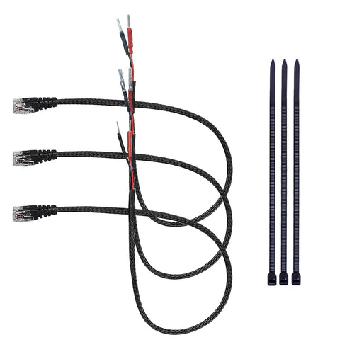 16.5" Radar Detector Hardwire Power Cord Mirror Wire Plug Tap Set (3-Piece
