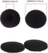 Lsgoodcare 100 Pack Replacement Ear Foam for 18mm Earpiece Headphone Two Way Radio Walkie Talkie Headset