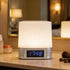 5.3, 15W Zunate Clock Speaker Wireless Charger with Bluetooth Digital Alarm Clock Night Light, White Noise Sleep Sound