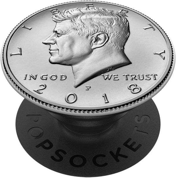 Half Dollar Kennedy Socket Perfect Gift Coin Collectors PopSockets PopGrip - USA