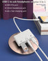 USB C to USB Adapter for Headphones, 3 in 1 USB-C Fast Charging Adapter, Super Speed Data Transfer, 60W Charging