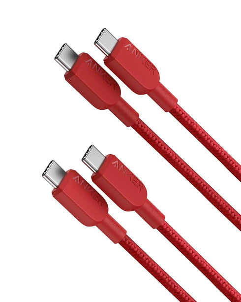 Anker 240W USB C to USB C Cable (2Pack, 3ft), Fast Charge for iPhone 15, MacBook Pro 2020, iPad Pro 2020, Samsung Galaxy