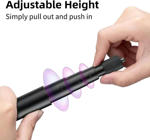 YKI 50" Golf Monopod Selfie Stick with Ground Spike Stake, Golf Swing Analyzer Phone Stand for Training Aid, Adjustable