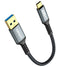 SUNGUY 6 inch/0.5FT USB C Android Auto Cable, 10Gbps USB C 3.1 Gen2 Data Transfer Cable for iPhone 15, Galaxy S23