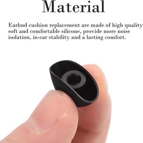Purple Earbud Tips, 6 Pairs S/M/L Silicone Replacement Covers Compatible with Samsung Galaxy Buds 2 Pro Headphones