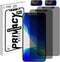 Privacy Screen Protector with Front Slide Camera Cover for iPhone 12 Pro Max, Anti-Spy Tempered Glass, 2 Pack.