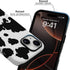 Skyseaco 15 2-Layer for iPhone Case, Treny Milk Cow Print Phone Case Hybrid Hard Shell, Shockproof Soft for Girl Women