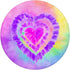 Rainbow Pastel Swirl Tie Dye Heart Purple Psychedelic Hippie PopSockets PopGrip: Swappable Grip
