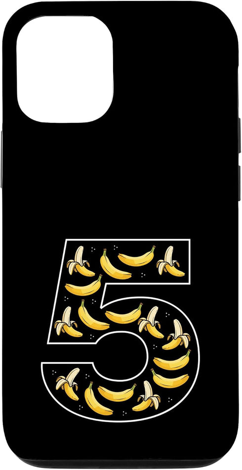 5th Birthday 5 Year Old Banana Boys Girls Fruit Case for iPhone 12/12 Pro