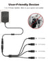LONNKY 12V 2A 1 4 DC Security Camera Power Adapter Combine with to Power Splitter for CCTV Security Camera System