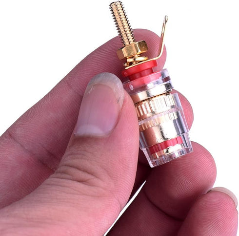 Atoplee 5 Pair Speaker Terminal Binding Post Banana Plug Socket Connector for Amplifier Speaker