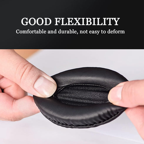 Replacement Ear Pads for ATH-SR30BT Headphones, Over-Ear Protein Leather Ear Pads Repair Parts (Black)