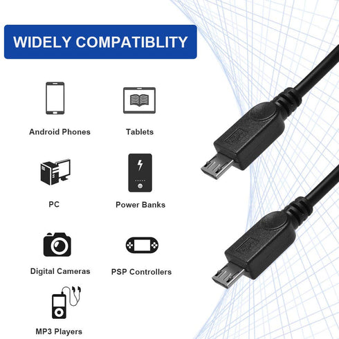 UCEC Dual Micro USB Splitter Cable: Charge 2 Micro USB Devices Simultaneously from 1 USB Port (1 pack)