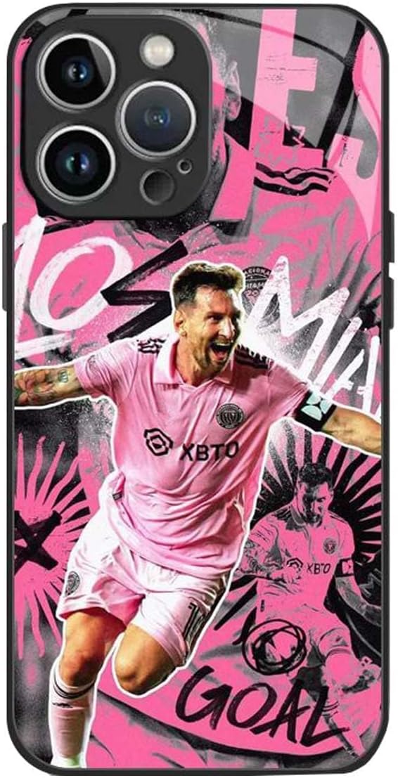 ZERMU iPhone 14 Pro Max Case, Lione-l Mess%i Inter Soccer Miam-i #10, Soft Shockproof TPU Bumper, Full Protection 6.7"
