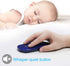 FENIFOX Bluetooth Mouse Slim, Mini Flat Portable Rechargeable Mobile Mice Compatible with Laptop, PC, Android, Windows